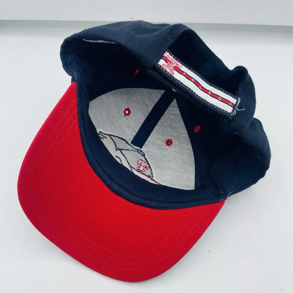 Vintage Toledo Mud Hens Big Logo Strapback Hat Cap Small Medium